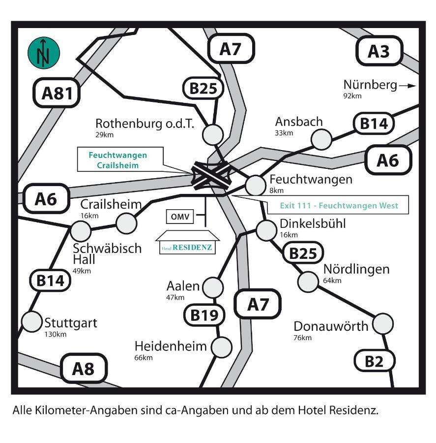 Hotel Residenz Schnelldorf ภายนอก รูปภาพ